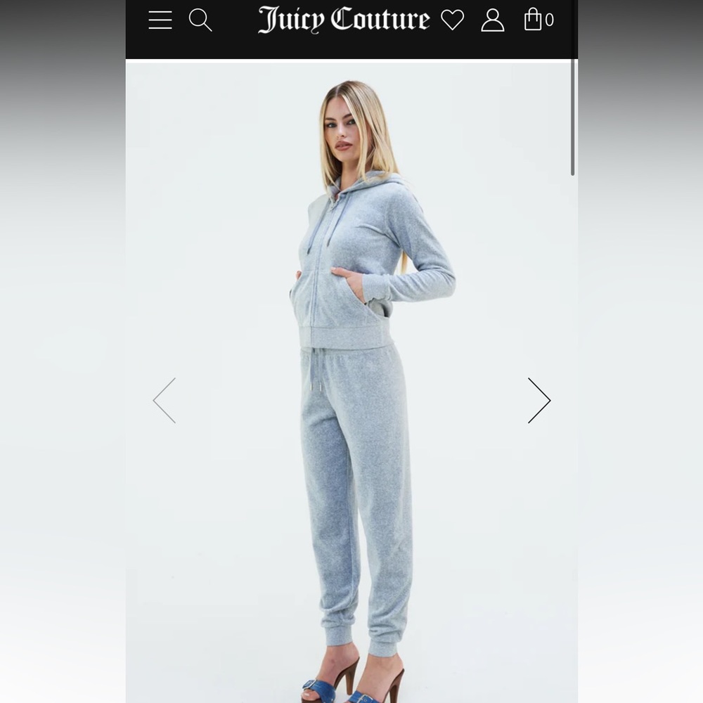 Grey juicy velour set